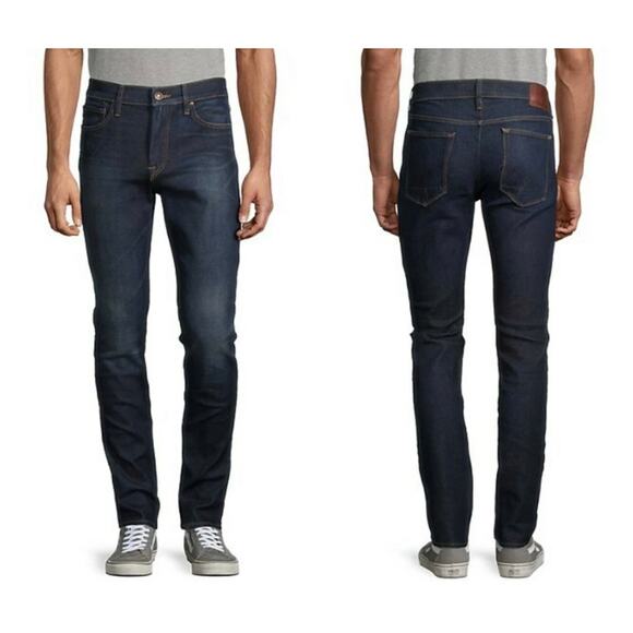 HUDSON Men's Axl Skinny Fit Zip Fly Skinny Jean Faded Black Size 30 - Picture 4 of 10